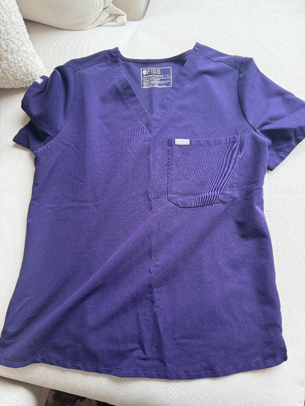 Figs Catarina plum purple scrub top